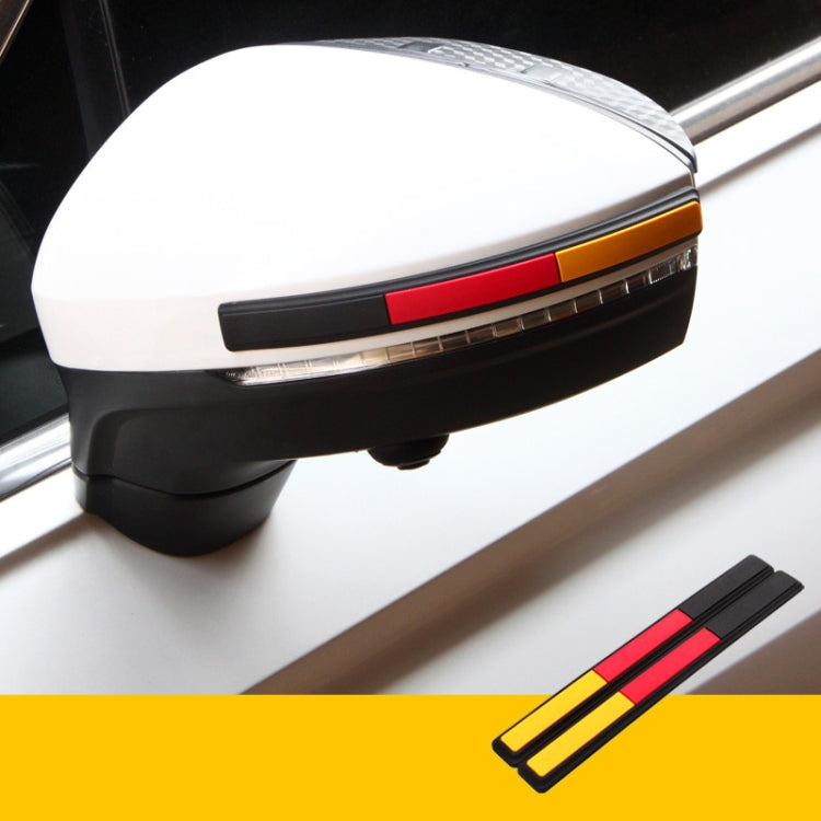 Car Rearview Mirror Door Side Decoration Anti-collision Rubber Strips — Germany Black Edge