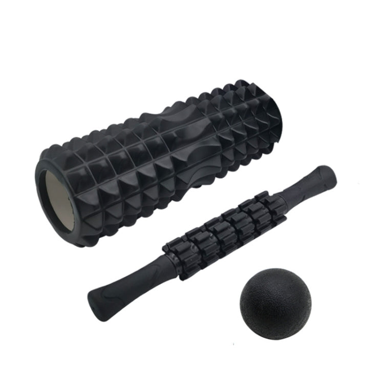 Crescent Hollow Foam Roller Yoga Column Set Fitness Muscle Relaxation Massager Set