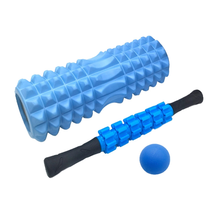 Crescent Hollow Foam Roller Yoga Column Set Fitness Muscle Relaxation Massager Set