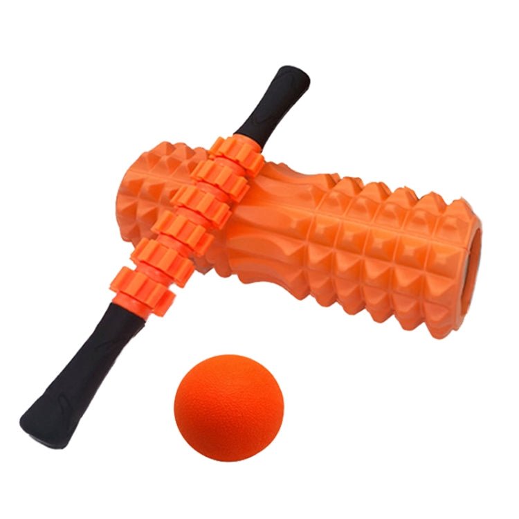 Crescent Hollow Foam Roller Yoga Column Set Fitness Muscle Relaxation Massager Set