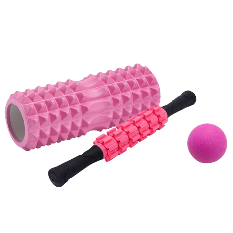 Crescent Hollow Foam Roller Yoga Column Set Fitness Muscle Relaxation Massager Set