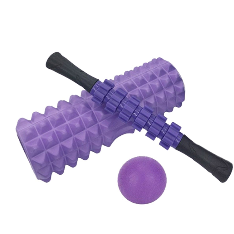 Crescent Hollow Foam Roller Yoga Column Set Fitness Muscle Relaxation Massager Set