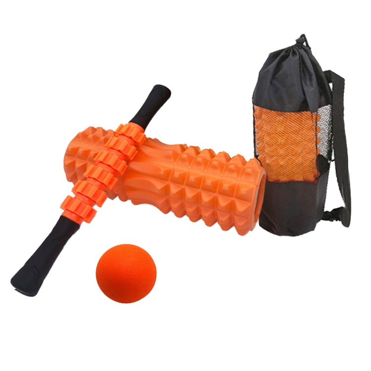 Crescent Hollow Foam Roller Yoga Column Set Fitness Muscle Relaxation Massager Set