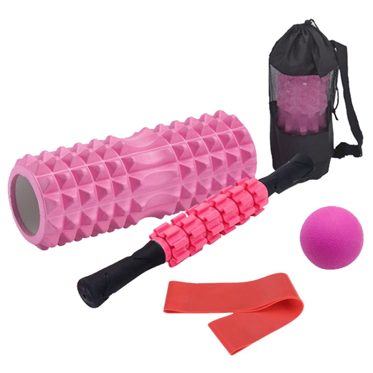 Crescent Hollow Foam Roller Yoga Column Set Fitness Muscle Relaxation Massager Set