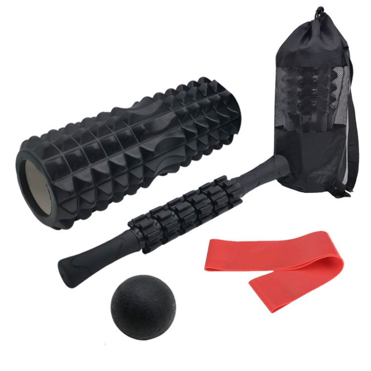 Crescent Hollow Foam Roller Yoga Column Set Fitness Muscle Relaxation Massager Set