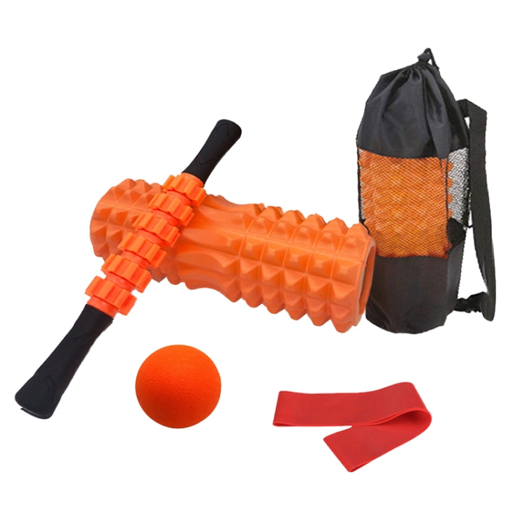 Crescent Hollow Foam Roller Yoga Column Set Fitness Muscle Relaxation Massager Set