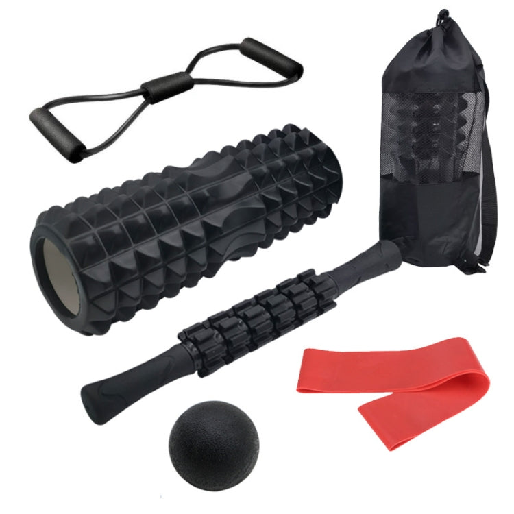 Crescent Hollow Foam Roller Yoga Column Set Fitness Muscle Relaxation Massager Set