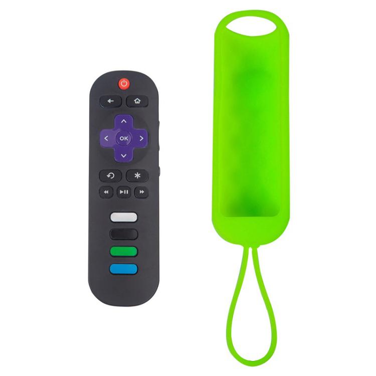For TCL Roku RC280/RC282 2pcs Oval Remote Control Silicone Case — Sea Blue