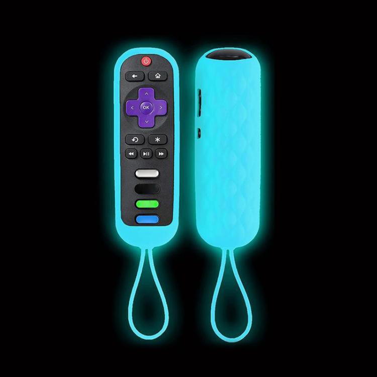 For TCL Roku RC280/RC282 2pcs Oval Remote Control Silicone Case — New Green