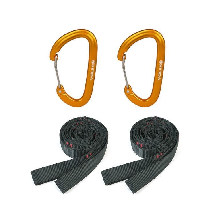 XINDA 2m Hammock Sling + Quick Buckle Set Swing Rope Strap