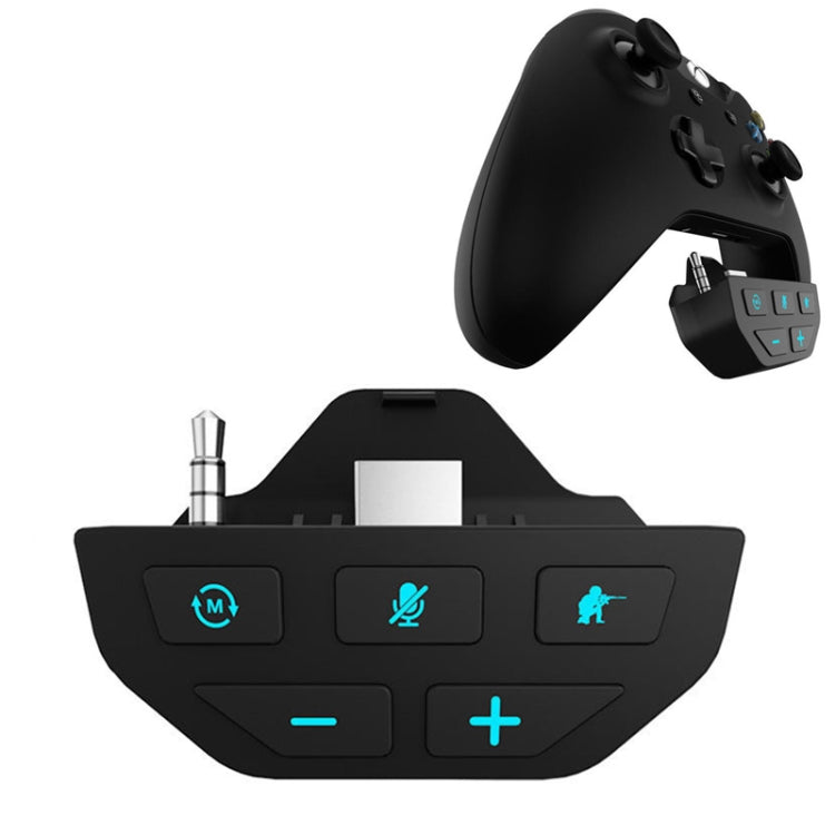 For Microsoft XBOX One S / X / Elite HS-XO193A Gamepad Sound Enhancer 3.5mm Converter Headphone Adapter