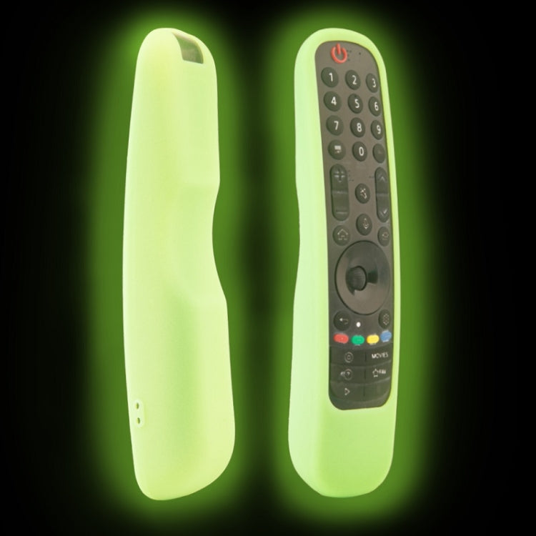 For LG MR21GA/MR21GC 2pcs Remote Control Silicone Case — Fluorescent Blue