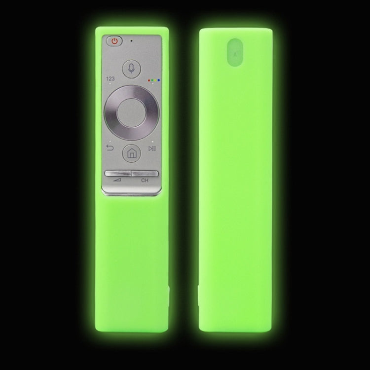 For Samsung BN-Q789FC 2pcs Remote Control Dustproof Silicone Case — Fluorescent Green