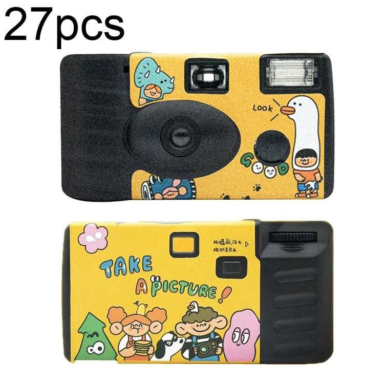 Retro Film Camera Waterproof Cartoon Decorative Stickers without Camera