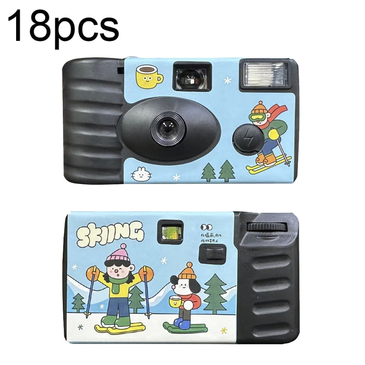 Retro Film Camera Waterproof Cartoon Decorative Stickers without Camera