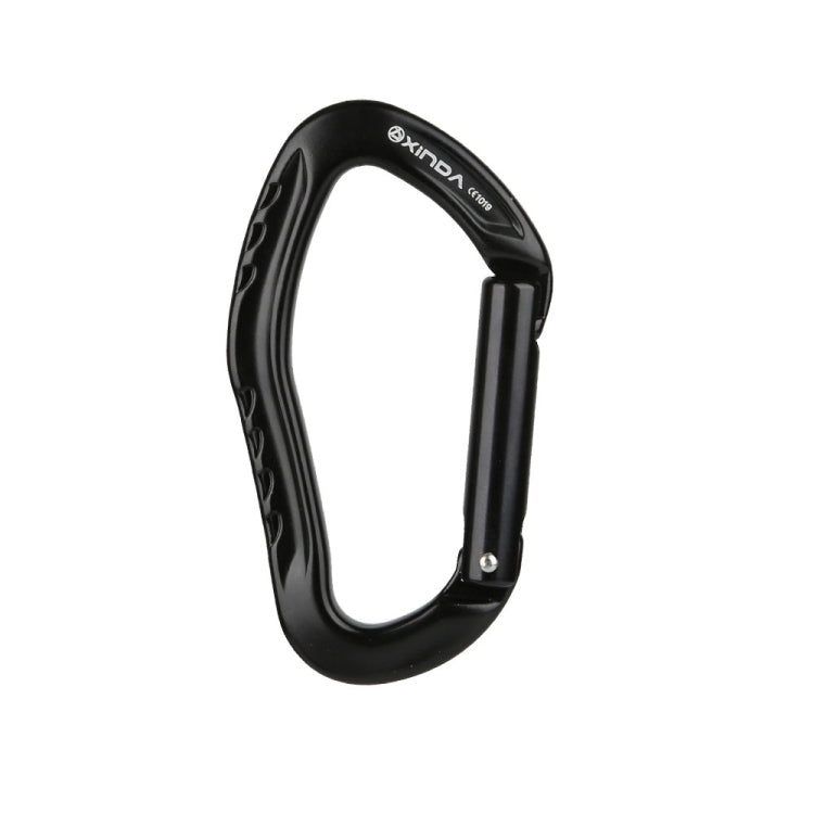 XINDA 22KN Rock Climbing Straight Quickdraw Spring-loaded Gate Buckle Aluminum Carabiner