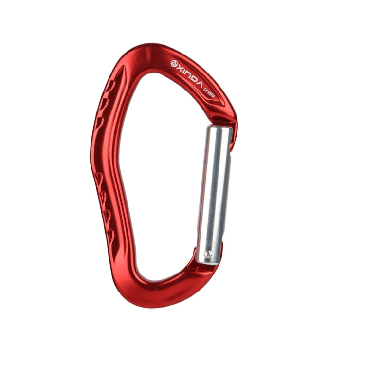 XINDA 22KN Rock Climbing Straight Quickdraw Spring-loaded Gate Buckle Aluminum Carabiner