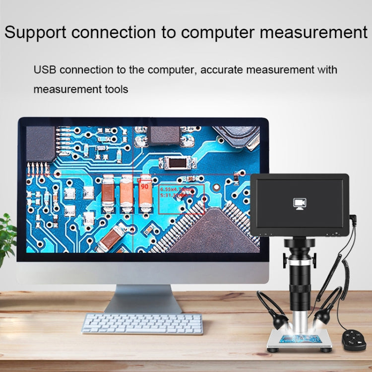 HD Display Multifunctional Maintenance Inspection Digital Microscope, 1200X 7-Inch