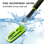 Goint Waterproof Handheld Metal Detector Underwater Treasure Hunter Detector — IP750 Green