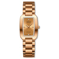BINBOND N321 Square Temperament Metal 30M Waterproof Quartz Watch
