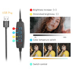 8 Inch 3200-5500K Three-color Temperature Photography Flat-panel Live Fill Light, Spec: — view 11