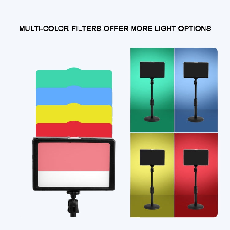 8 Inch 3200-5500K Three-color Temperature Photography Flat-panel Live Fill Light, Spec: — view 12