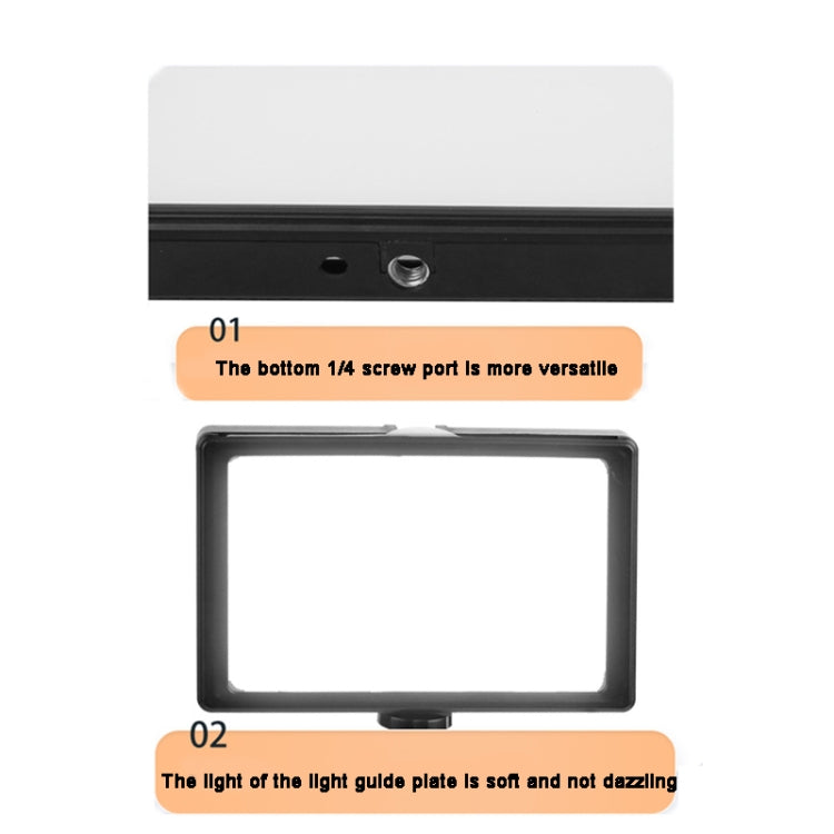 8 Inch 3200-5500K Three-color Temperature Photography Flat-panel Live Fill Light, Spec: — view 13
