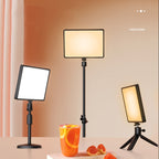 10 Inch 3000-6500K Three-color Temperature Photography Flat-panel Live Fill Light, Spec: — Small Tripod