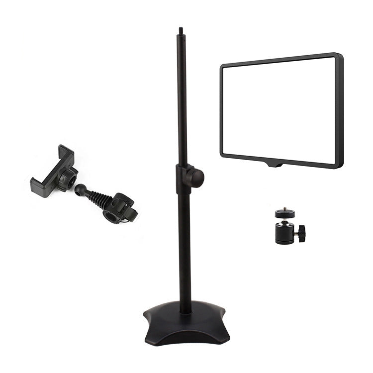 10 Inch 3000-6500K Three-color Temperature Photography Flat-panel Live Fill Light, Spec: — 30cm Bracket