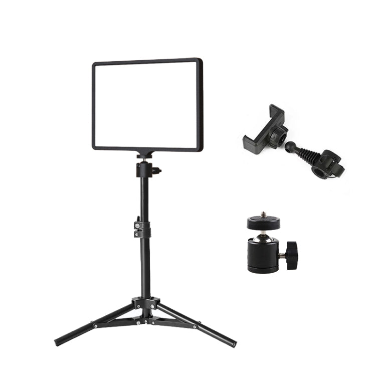 10 Inch 3000-6500K Three-color Temperature Photography Flat-panel Live Fill Light, Spec: — 42CM Bracket