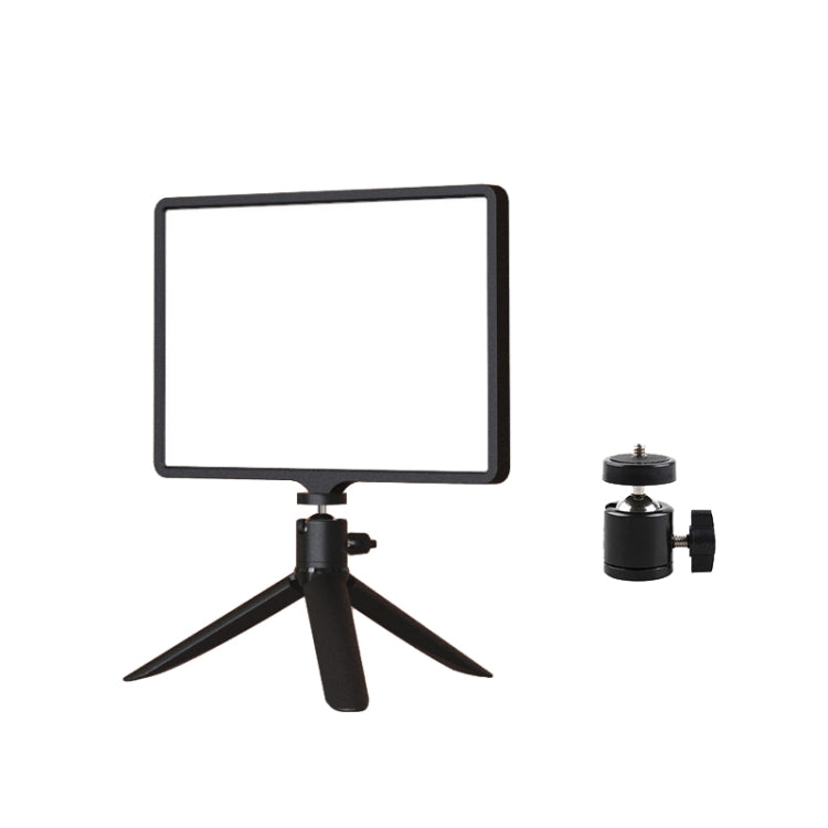 10 Inch 3000-6500K Three-color Temperature Photography Flat-panel Live Fill Light, Spec: — 2.1m Bracket+Clip