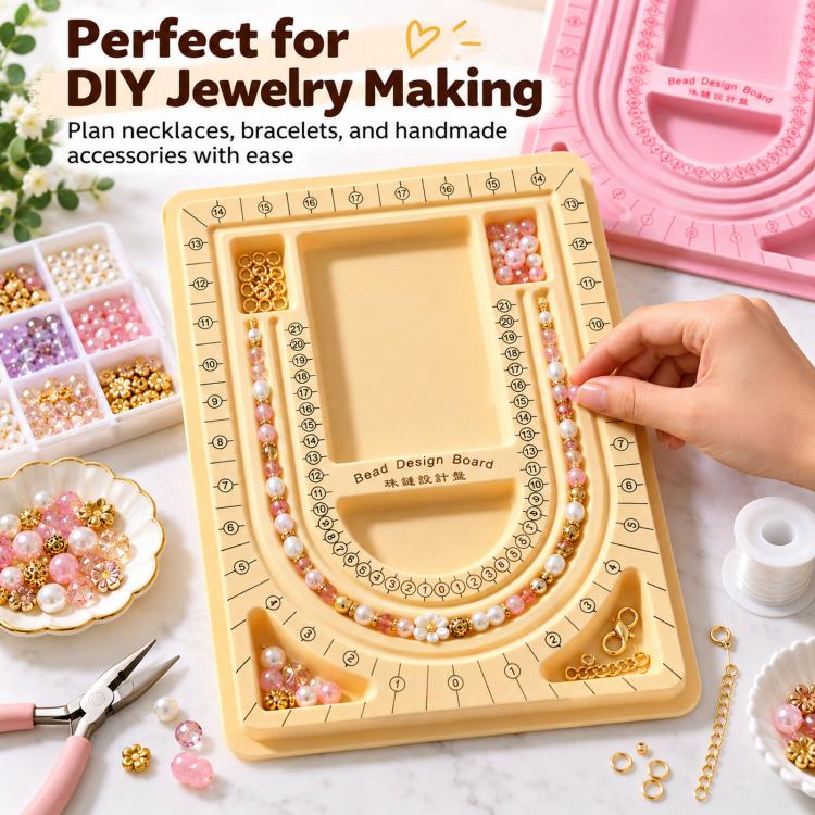 DIY Bracelet Necklace Design Tray Jewelry-Making Tool — view 4
