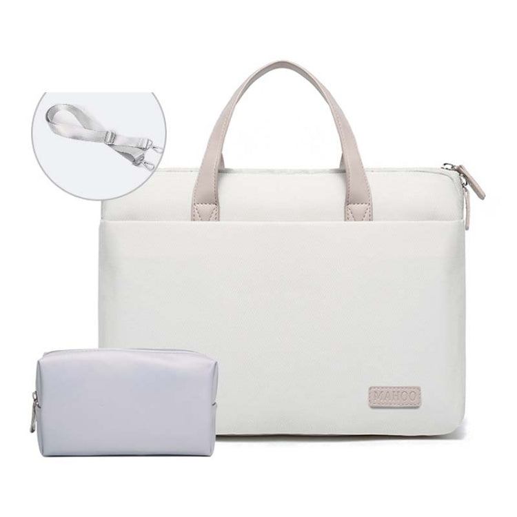 For MacBook 13.3-14 Inches MAHOO 10188 Ultra-Thin Hand Computer Bag Messenger Laptop Bag — Gray