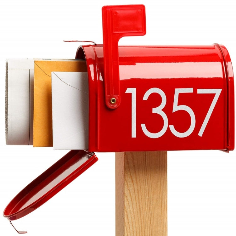Night Reflective Mailbox Digital Number Waterproof Sticker