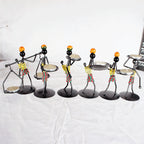 Retro Wrought Iron Man-shaped Candlestick Ornament Restaurant Table Decoration Props — 26
