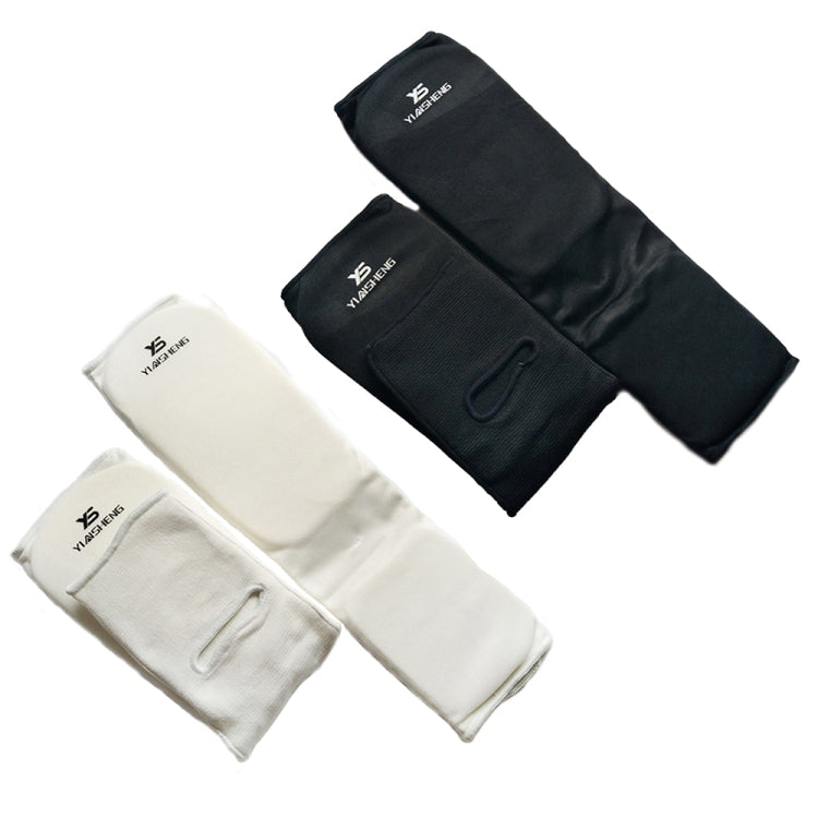 Elastic Breathable Karate Leg Guards Taekwondo EVA Board Protective Gear — XL (Black)