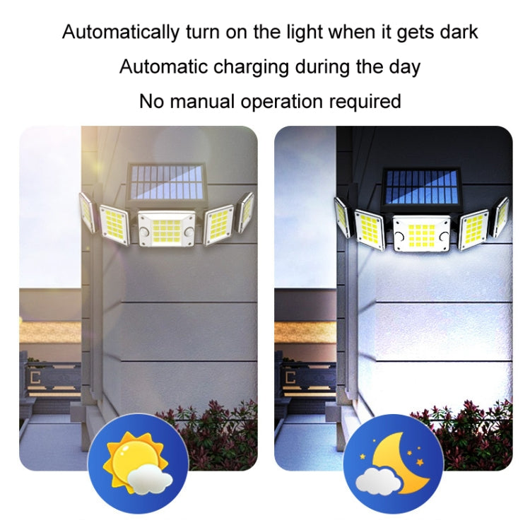 Outdoor Waterproof Solar Human Body Double Induction Wall Light — view 4