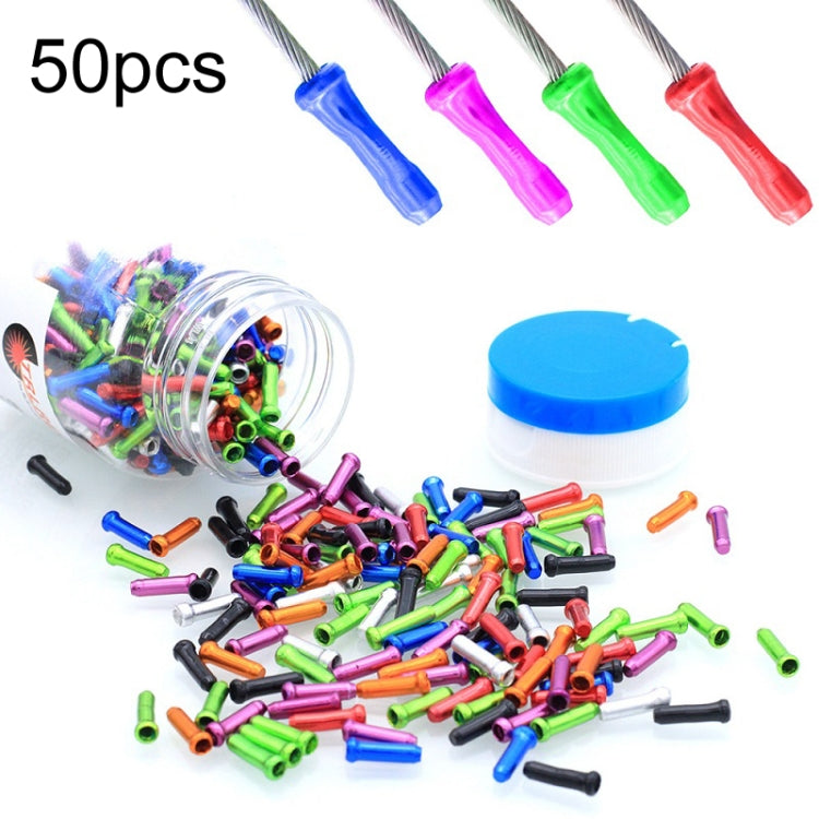 50pcs Mountain Road Bicycle Aluminum Alloy Brake Shifting Cable Core Cap