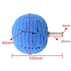 2pcs Car Wheel Rim Small Area Sponge Polishing Ball