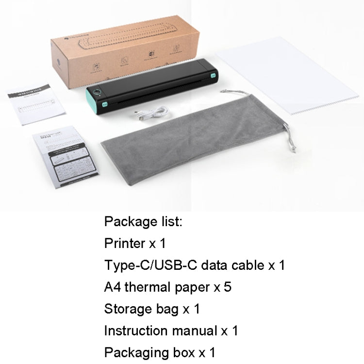 M08F Bluetooth Wireless Handheld Portable Thermal Printer
