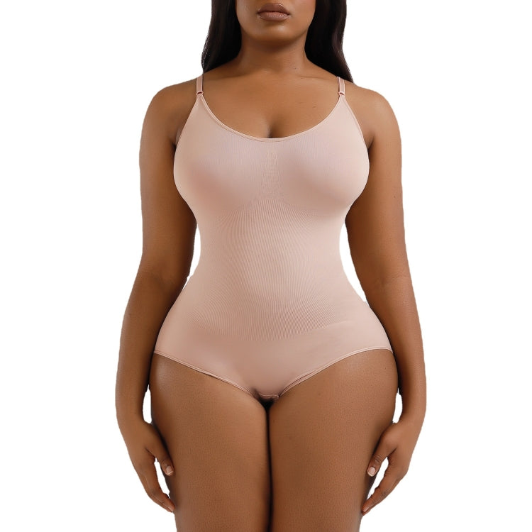 Triangle One-piece Hip Lifting Seamless Body Shaper Ladies Corset Waist Belly Pants — Complexion