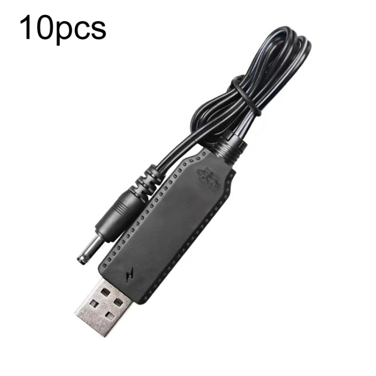 10pcs 3.7V IC Circuit Protection Lithium Battery USB Straight Head Charging Cable