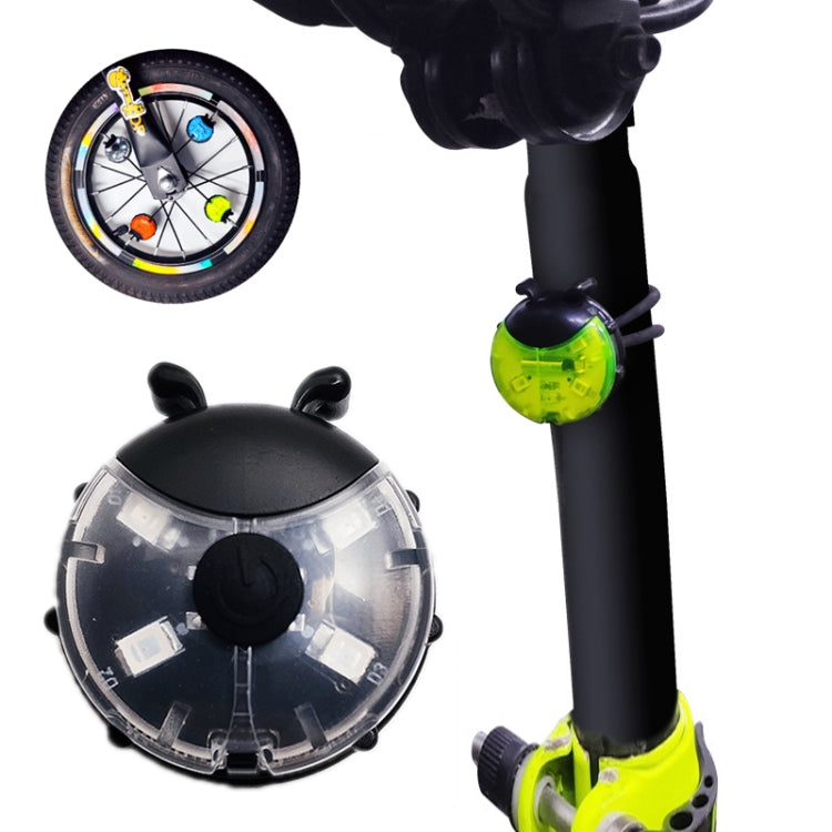 Ladybug Wheel Light Children Balance Bike Bicycle Hub Light — Manual Transparent
