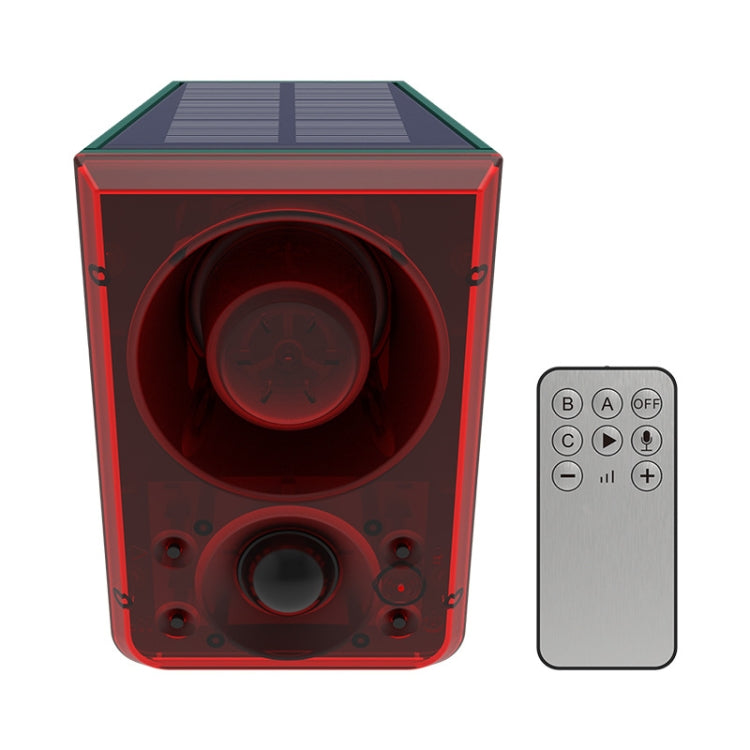 N911N Solar Alarm Infrared Sensor Sound And Light Blast Warning Light Animal Repeller