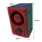 N911N Solar Alarm Infrared Sensor Sound And Light Blast Warning Light Animal Repeller