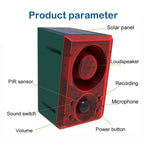 N911N Solar Alarm Infrared Sensor Sound And Light Blast Warning Light Animal Repeller