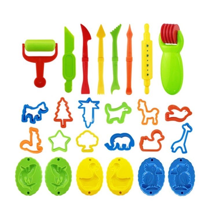 26pcs/set Children Pretend Play Toys DIY Color Mud Mold Set — Style 1