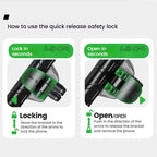 Kewig Motorcycle Bicycle Non-Blocking Mobile Phone Camera Navigation Bracket — view 5