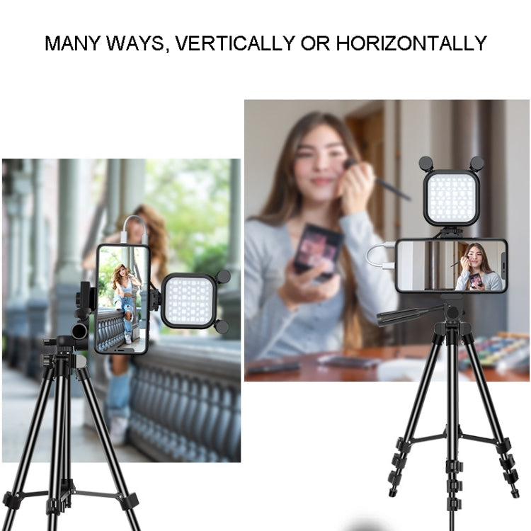 KIT-15LM Tripod Fill Light With Microphone Vlogging Kit For Live Phone Recording — view 4
