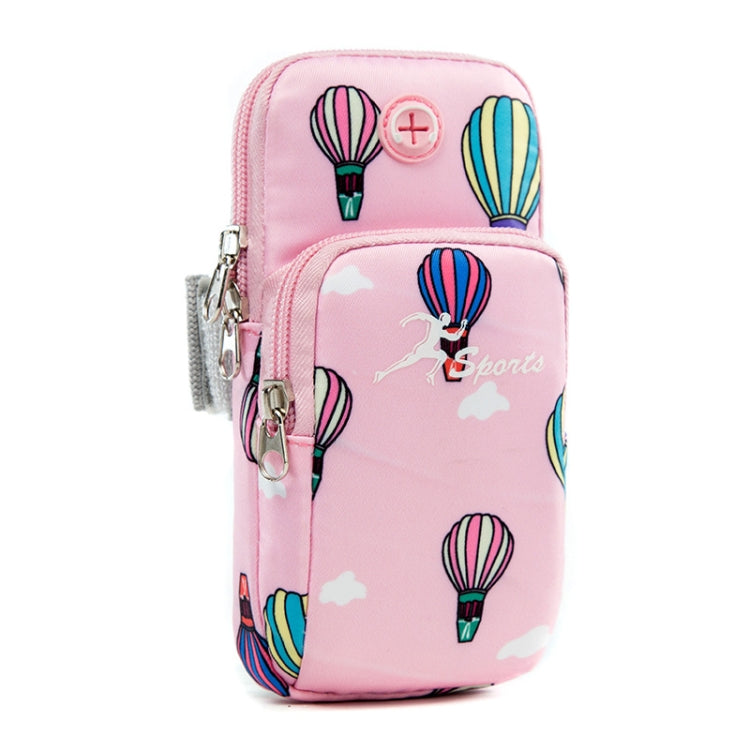 B081 Running Phone Arm Bag Outdoor Sports Fitness Bag — Small Rose Red